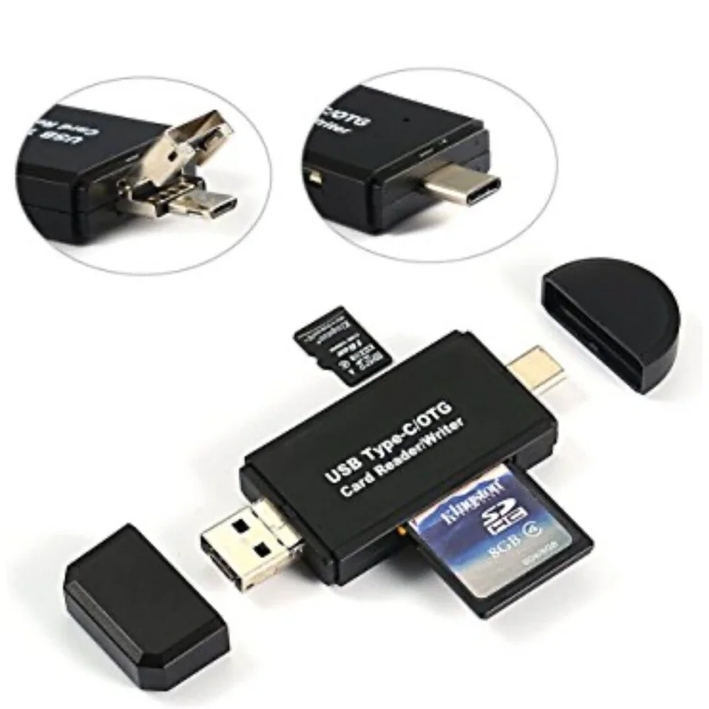 Vanja USB Type C SD Card Reader, USB 3.0 Micro SD Card Reader OTG Adapter New